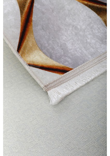 Halı Gold KY7059 Yıkanabilir Saçaklı Kesme Ince Yolluk Kilim Salon Halısı Modelleri