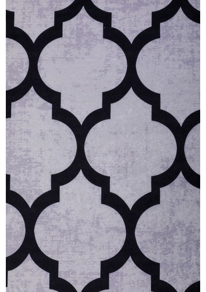 Halı Gri Maça Desenli Yıkanabilir Saçaksız Kesme Ince Yolluk Kilim Salon Halısı Modelleri