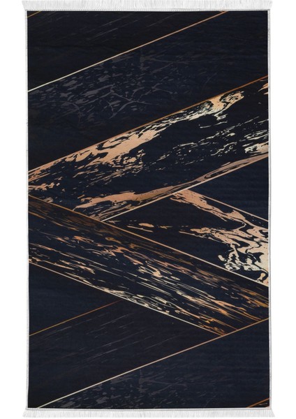 Halı Siyah Gold Yıkanabilir Saçaklı Kesme Ince Yolluk Kilim Salon Halısı Modelleri