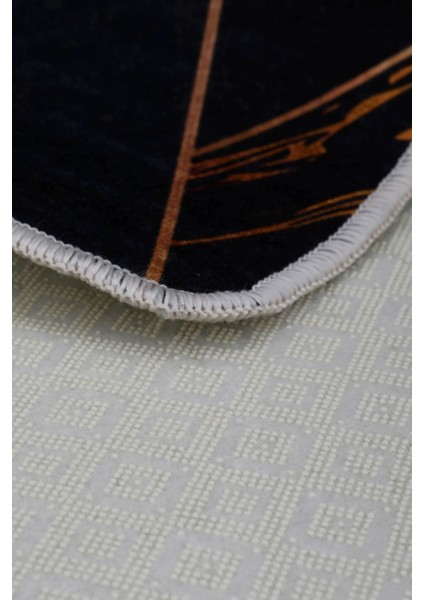 Halı Siyah Gold Yıkanabilir Saçaksız Kesme Ince Yolluk Kilim Salon Halısı Modelleri modelleri