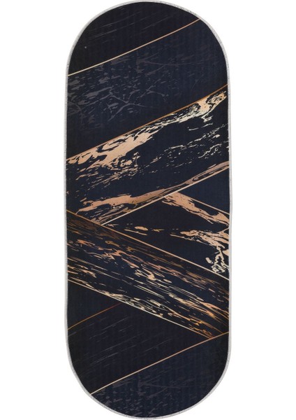 Halı Siyah Gold Yıkanabilir Oval Kesme Ince Yolluk Kilim Salon Halısı Modelleri fiyatları