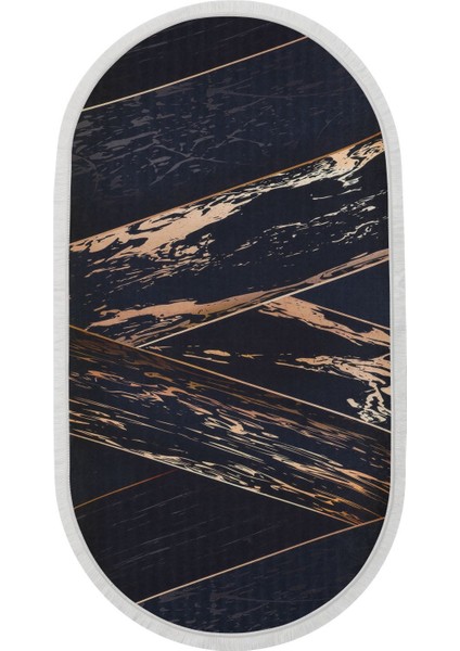 Halı Siyah Gold Yıkanabilir Saçaklı Oval Kesme Ince Yolluk Kilim Salon Halısı fiyatları