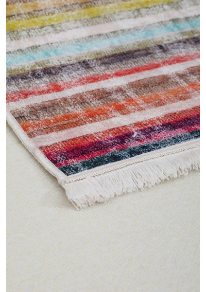 Halı Multi Cool Yıkanabilir Saçaklı Kaymaz Kesme Ince Yolluk Kilim Salon Halısı Modelleri