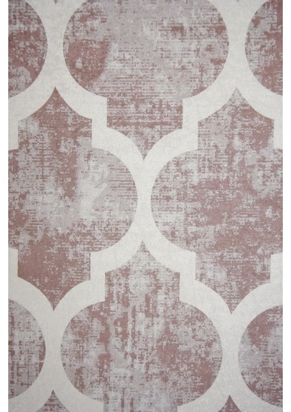 Halı Bej Maça Desenli Yıkanabilir Saçaklı Kesme Ince Yolluk Kilim