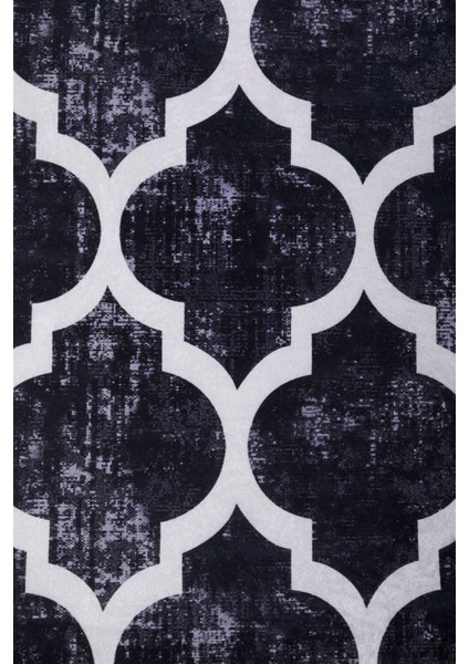 Halı Siyah Maça Yıkanabilir Saçaksız Oval Kesme Ince Yolluk Kilim modelleri