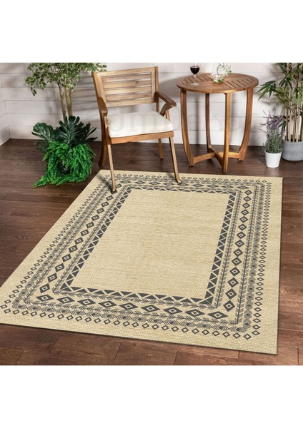 Halı Krem Iskandinav Yıkanabilir Saçaksız Kesme Ince Yolluk Kilim