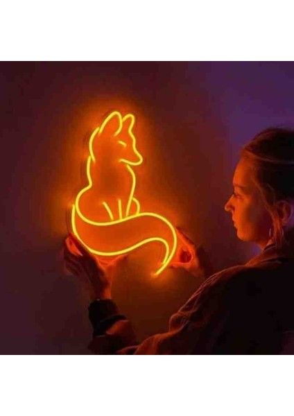 Neon LED Işıklı Tilki