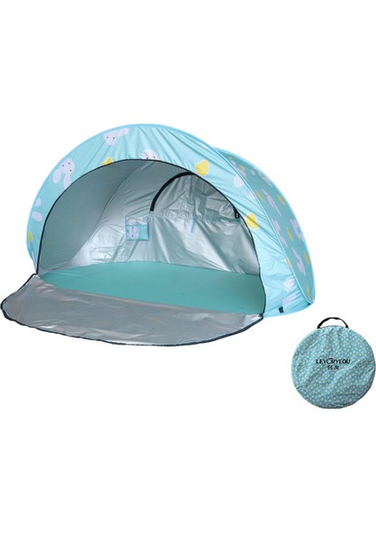 Taşınabilir Plaj Çadır Ağır Hizmet Tipi Mavi (Yurt Dışından)