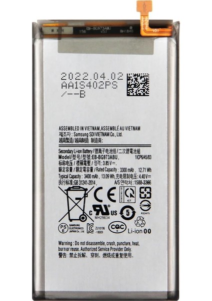 Samsung S10 G973 Batarya Pil EB-BG973ABU Çıkma Orijinal