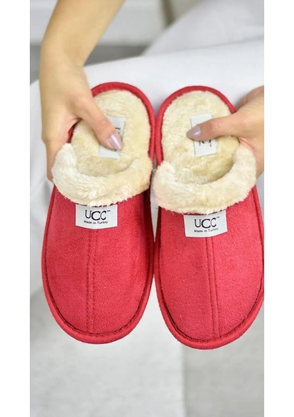 Içi Kürklü Ev Terliği Misafir Terliği Çeyiz Bohça Bahçe Terliği