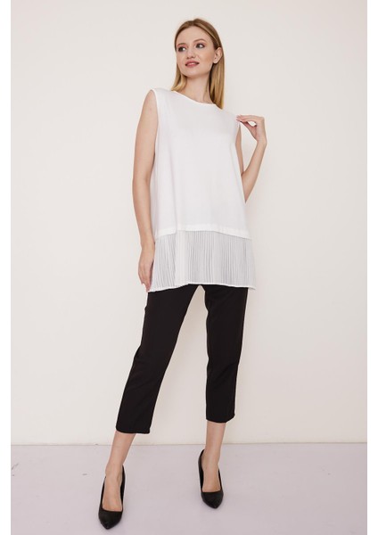 Kolsuz Beyaz Içlik Tunik - BGB13