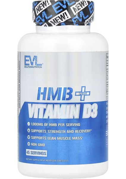 Hmb + D3 Vitamini 90 Vejetaryen Kapsül