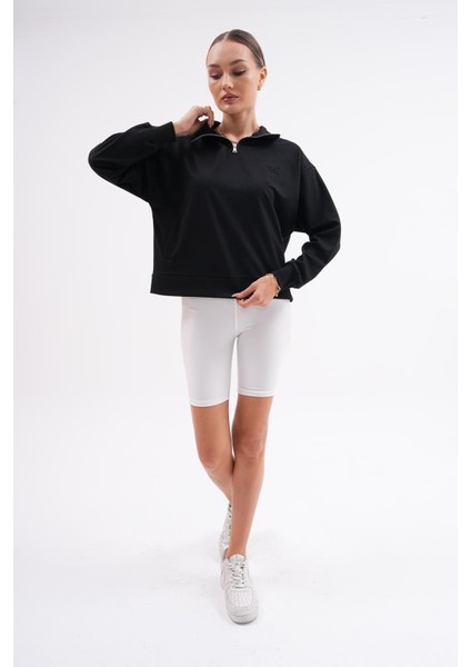 Kadın Yarım Fermuarlı SWEATSHIRT-BGS20