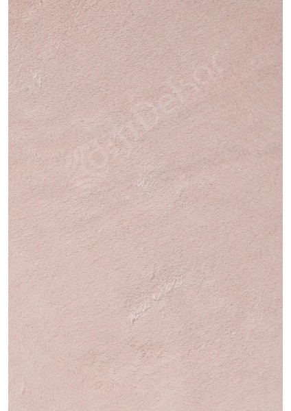 Peluş Halı Pembe Yıkanabilir Yuvarlak Kesme Post Yolluk Kilim