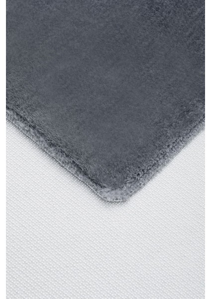 Peluş Halı Koyu Gri Yıkanabilir Post Kesme Yolluk Kilim indirimleri