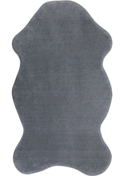Peluş Halı Koyu Gri Yıkanabilir Şekilli Post Yolluk Kilim fiyatları