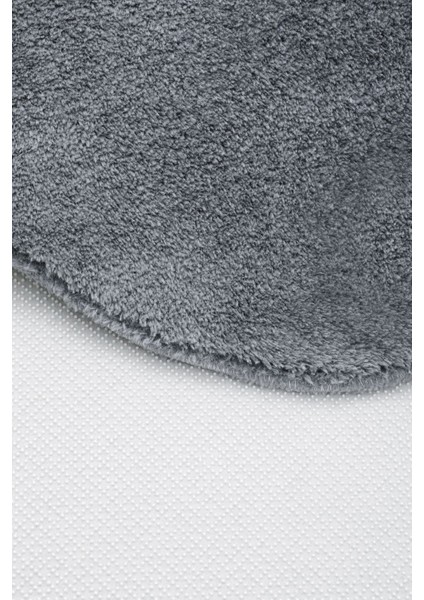 Peluş Halı Koyu Gri Yıkanabilir Şekilli Post Yolluk Kilim indirimleri