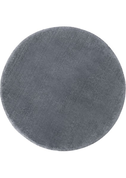 Peluş Halı Koyu Gri Yıkanabilir Yuvarlak Post Yolluk Kilim fiyatları