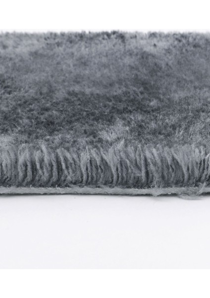 Peluş Halı Koyu Gri Yıkanabilir Yuvarlak Post Yolluk Kilim indirimleri
