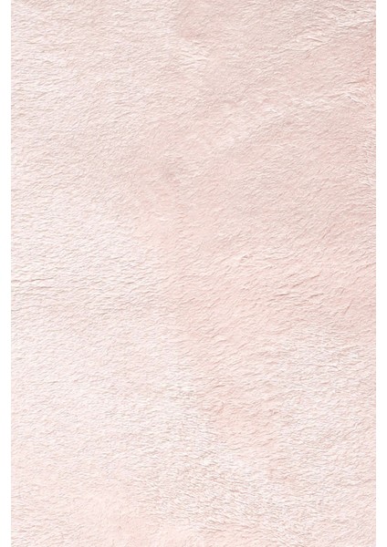 Peluş Halı Pembe Düz Desenli Yıkanabilir Post Yolluk Kilim