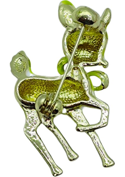 Sarı Bambi Figürlü Broş