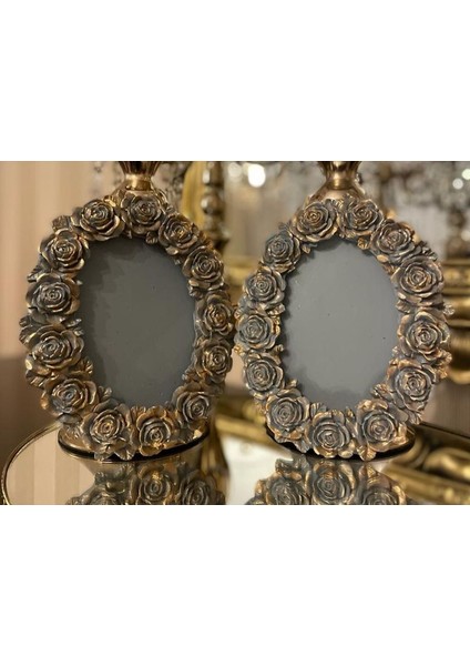 Gül Çiçek Kabartma Oval Çerçeve Silikon Kalıp K-270 fırsatları