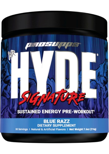 Mr. Hyde Signature Pre Workout Creatine Beta Alanine Teacrine And Caffeine Energy Focus Pumps 216 gr