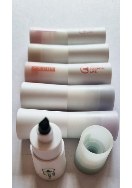 6'lı Beyaz Silindirik Write Colorful Life Kesik Uçlu Pastel Fosforlu Kalem fırsatları