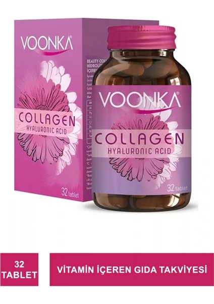 Collagen Hyaluronic Acid 32 Tablet (32 Günlük)