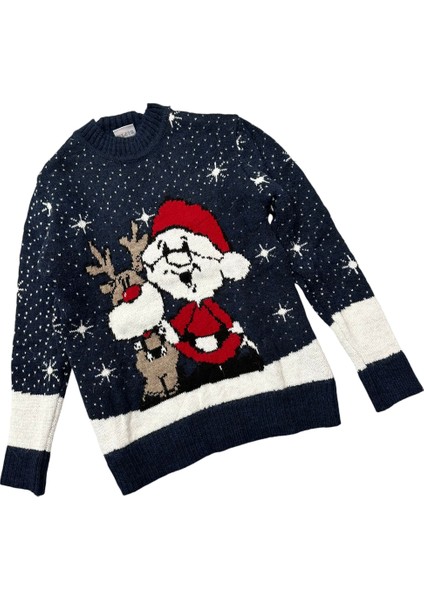 Unisex Triko Kazak Yeni Yıl - Kar - Kış Konsept Dokumalı Renkli Geniş Model Yelpazesi fiyatları