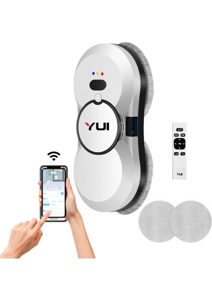 CS16 Pro 2024 Kumandalı - Smart Uygulamalı Su Püskürtme 2800 Pa Akıllı Cam Silme Robotu