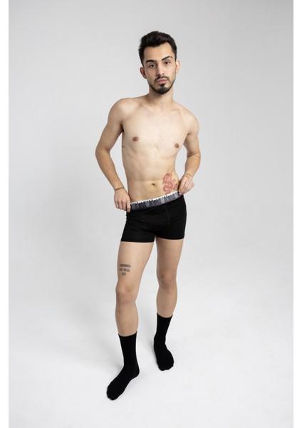 Bacchus Couture 3'lü Yumuşak ve Nefes Alabilir Pamuklu Erkek Boxer - Şık ve Rahat Iç Giyim Seti