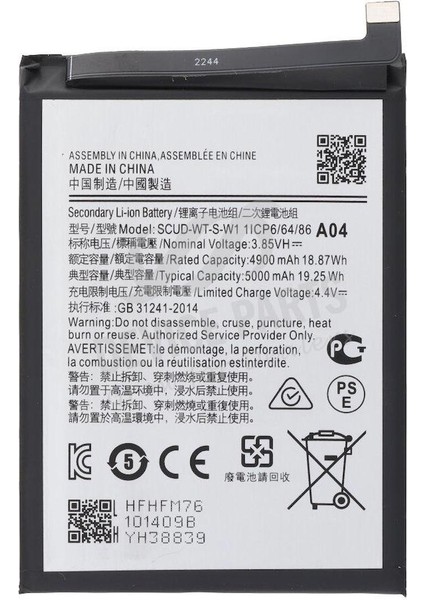 Samsung Galaxy A04E A042 Ile Uyumlu Ithal Pil Batarya