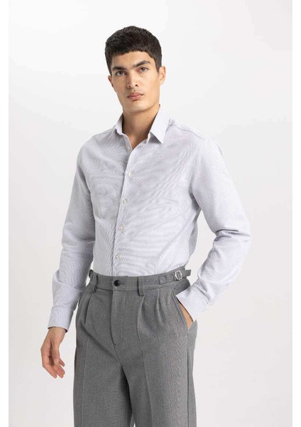Long Sleeve Shirt Gri fırsatları