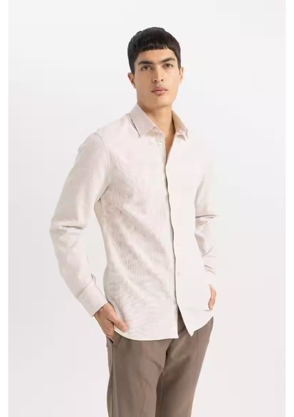 Long Sleeve Shirt Beıge