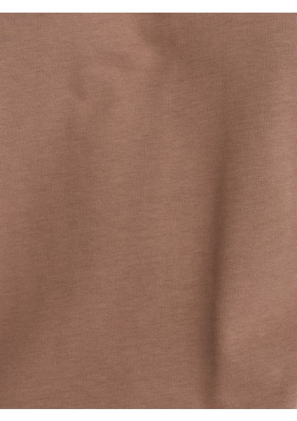 30312 Dekoratif Dikişli Bisiklet Yaka Tshirt-Vizon fırsatları