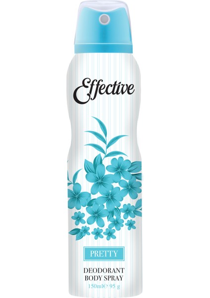 Lara Effective Vücut Deodorantı - Pretty - For Women - 150ML x 6