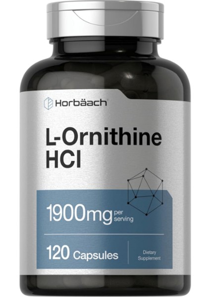 L Ornithine Hcl 1900 mg 120 Quick Release Capsul