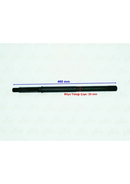 Atv Yuki 200 Uyumlu Aks 460 Mm Bilya Yatağı 25 Mm 6-23 Freze Uzun Öm-Erpilsan Elektronik