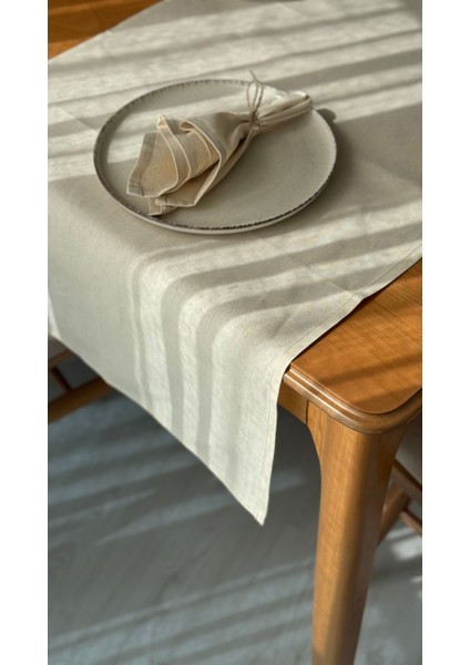 Creaminhome Keten Runner