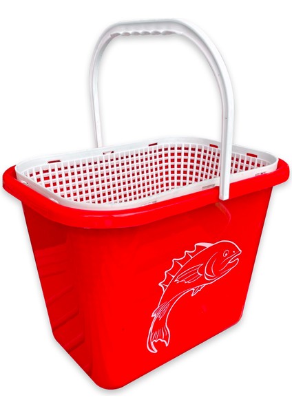 Fishack Süzgeçli Balıkçı Kovası 15 lt Kırmızı Kod 179 fiyatları