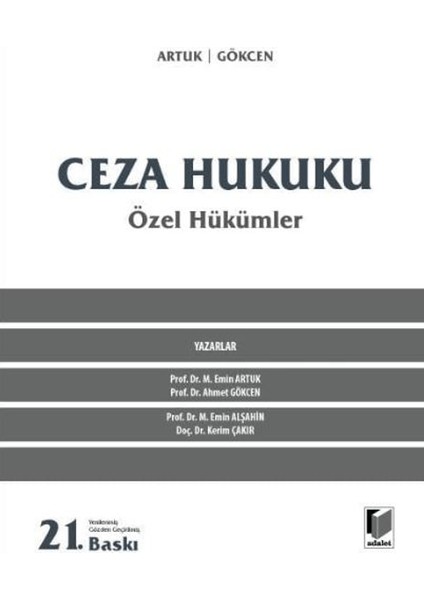 Ceza Hukuku Özel Hükümler - M. Emin Artuk