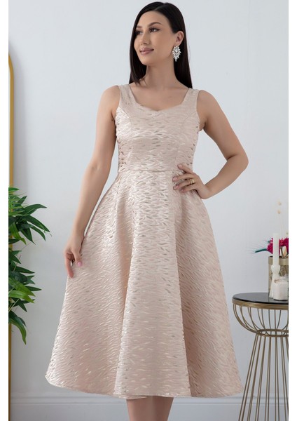 Simli Kalın Askılı Elbise 13409 fiyatları