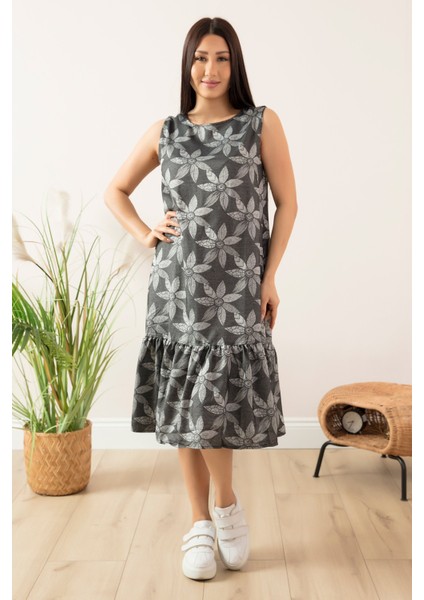 Sıfır Kol Elbise 13391