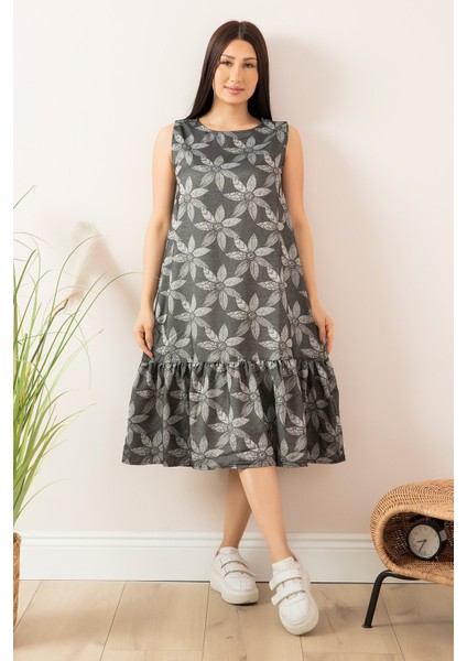 Sıfır Kol Elbise 13391 modelleri