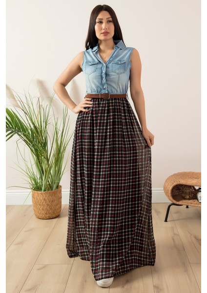 Olga 3993 Üstü Kot Altı Tül Uzun Elbise modelleri