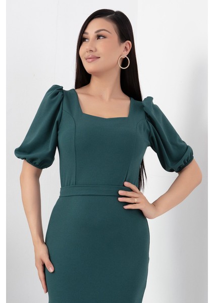 Karpuz Kol Etek Ucu Volanlı Kısa Elbise 13422 fiyatları