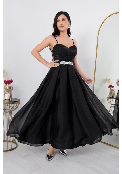 Askılı Midi Tül Elbise DNS1540 fırsatları