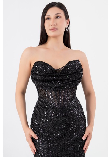 Pulpayet Straplez Elbise ECR5304 fiyatları