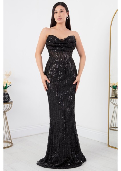 Pulpayet Straplez Elbise ECR5304 fırsatları